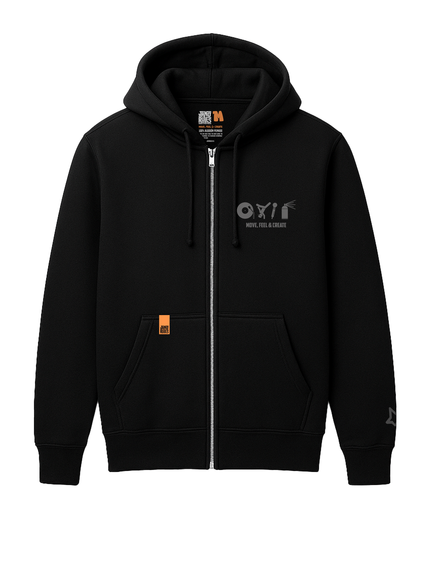 POLERÓN HOODIE CON CIERRE - JR ORIGINAL