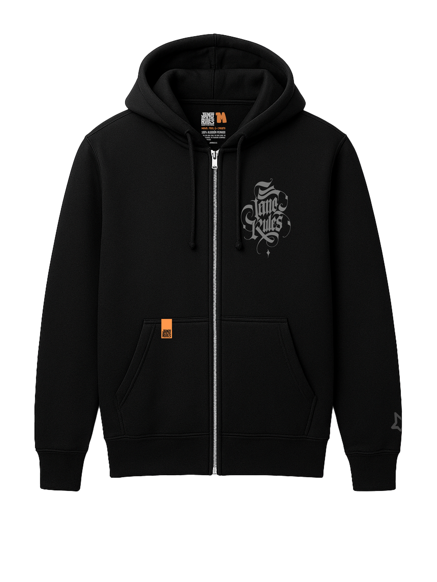 POLERÓN HOODIE CON CIERRE - GRAPHIC